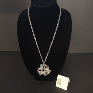 Aitkens Pewter Pine Cone Spray Canadian Made Wreath Shape Pendant with Chain